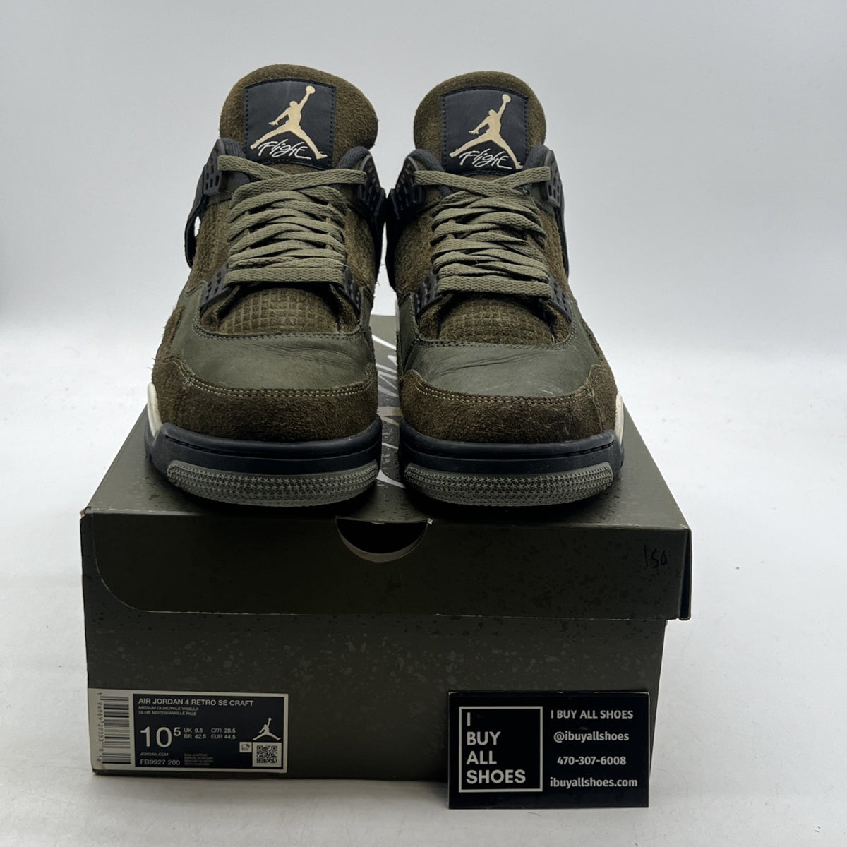 Size 10.5 - Air Jordan 4 SE Retro Low Craft - Olive (FB9927-200)