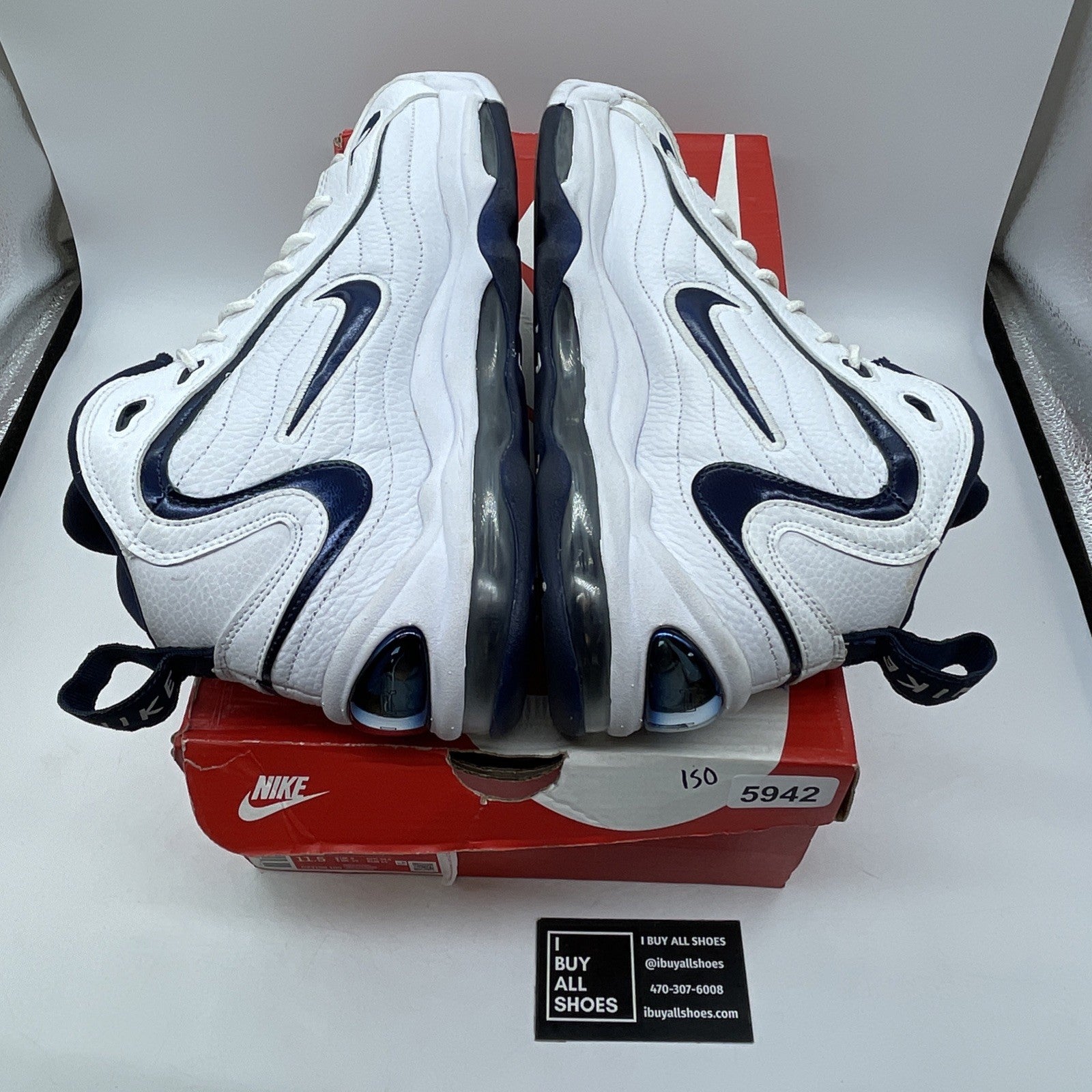 Size 10 - Nike Air Total Max Uptempo Midnight Navy White Leather (CZ2198-100)