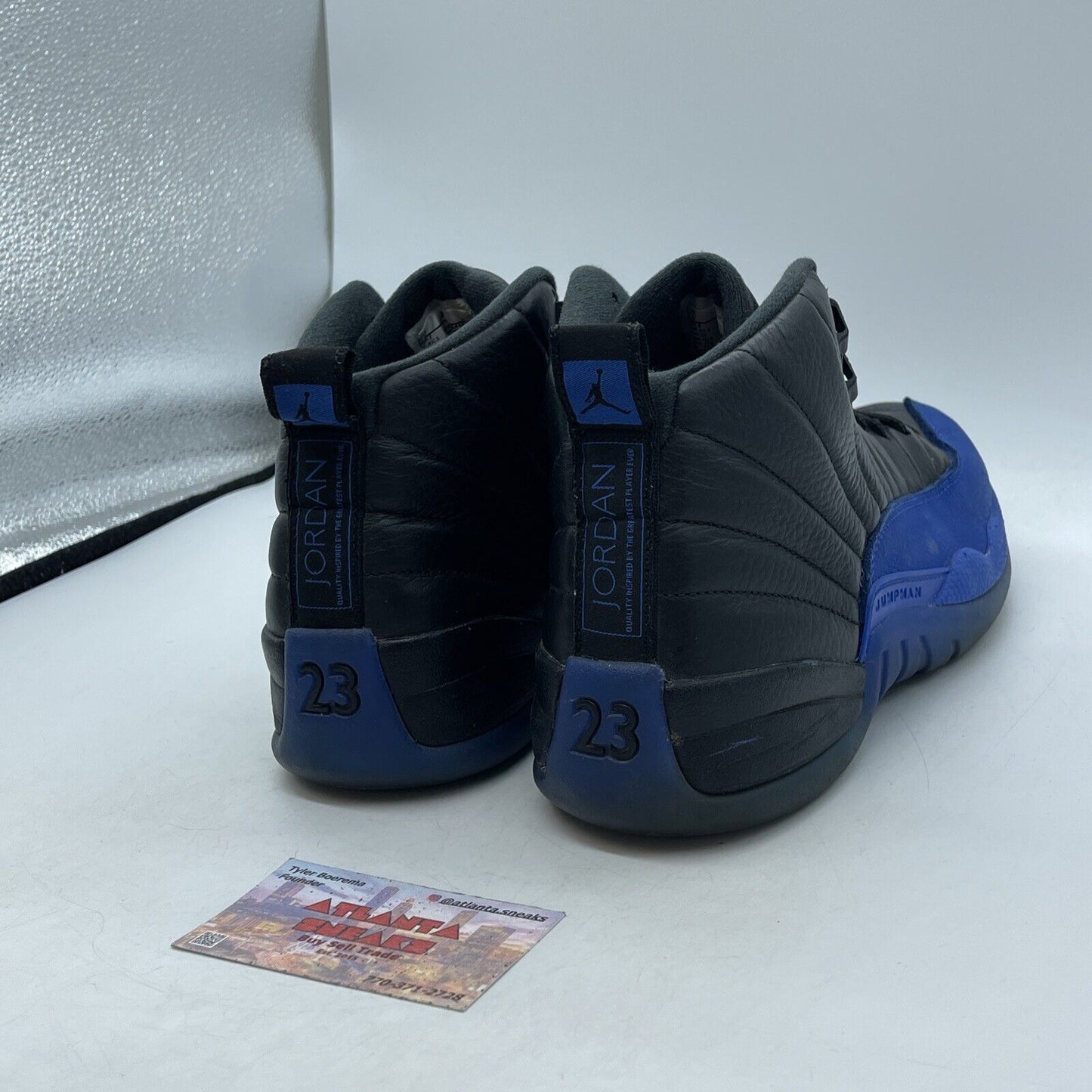 Size 9 - Air Jordan 12 Retro Game Royal Blue Black Leather Suede (130690-014)