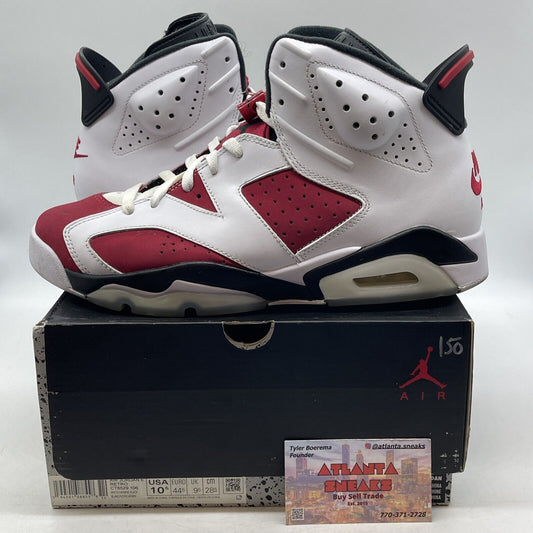 Size 10.5 - Jordan 6 Retro OG Mid Carmine White Black Red Leather  (CT8529-106)