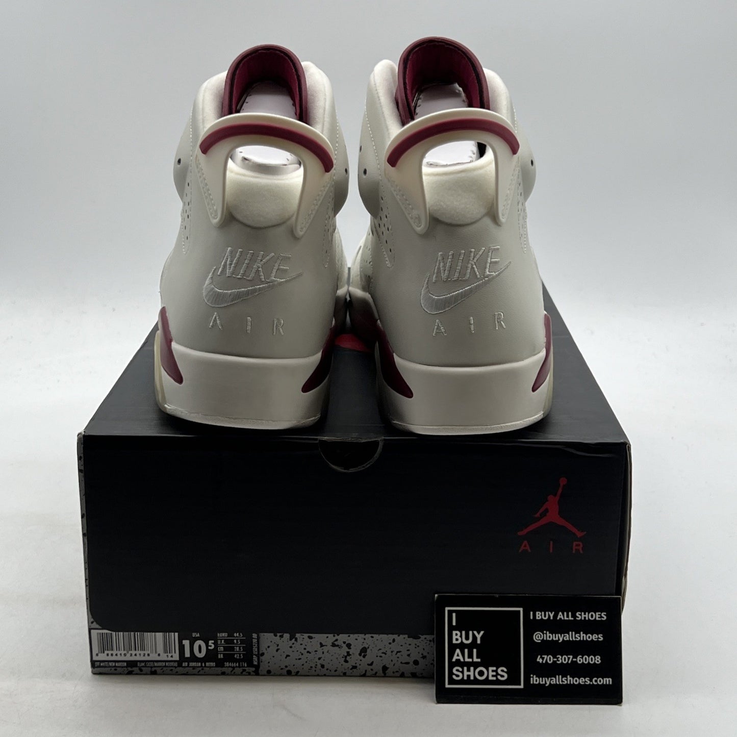 Size 10.5 - Air Jordan 6 Retro 2015 Maroon (384664-116)