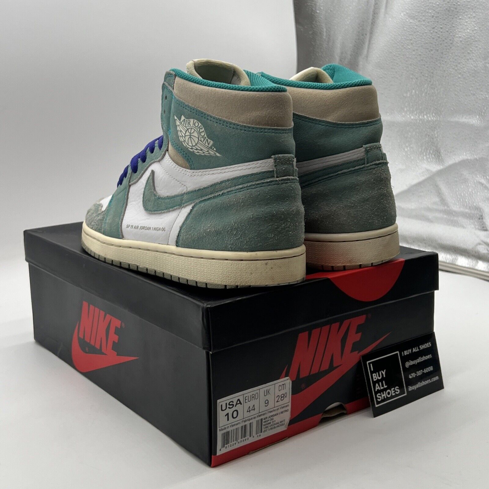 Size 10 - Air Jordan 1 Retro OG High Turbo Green (555088-311)