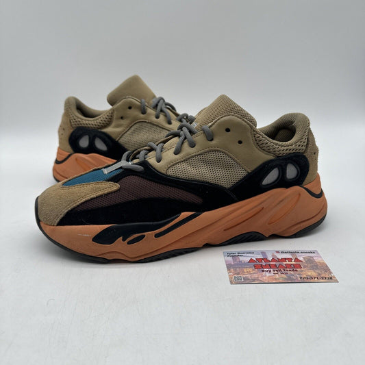 Size 10 - adidas Yeezy Boost 700 Enflame Amber. Orange Blue Yellow Suede Kanye