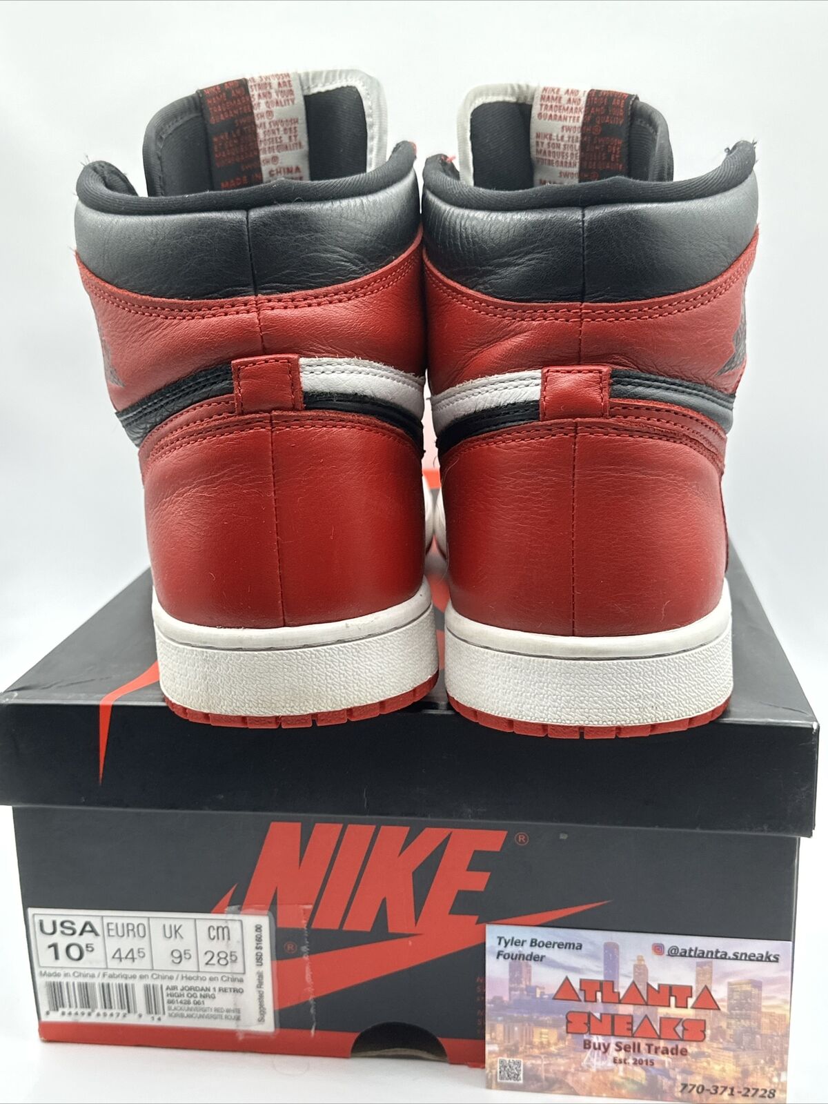 Size 10.5 - Jordan 1 Retro High OG NRG Homage to Home 2018