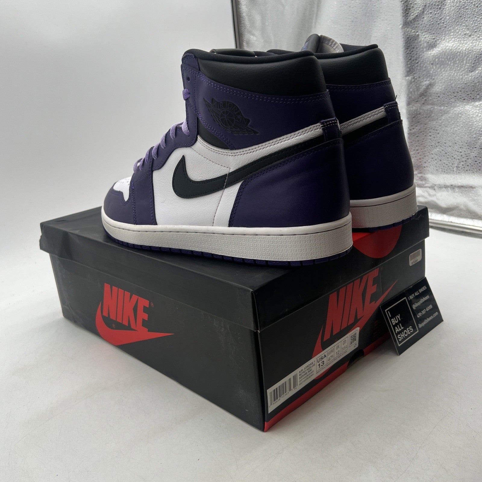 Size 13 - Air Jordan 1 Retro OG High Court Purple 2.0 (555088-500)