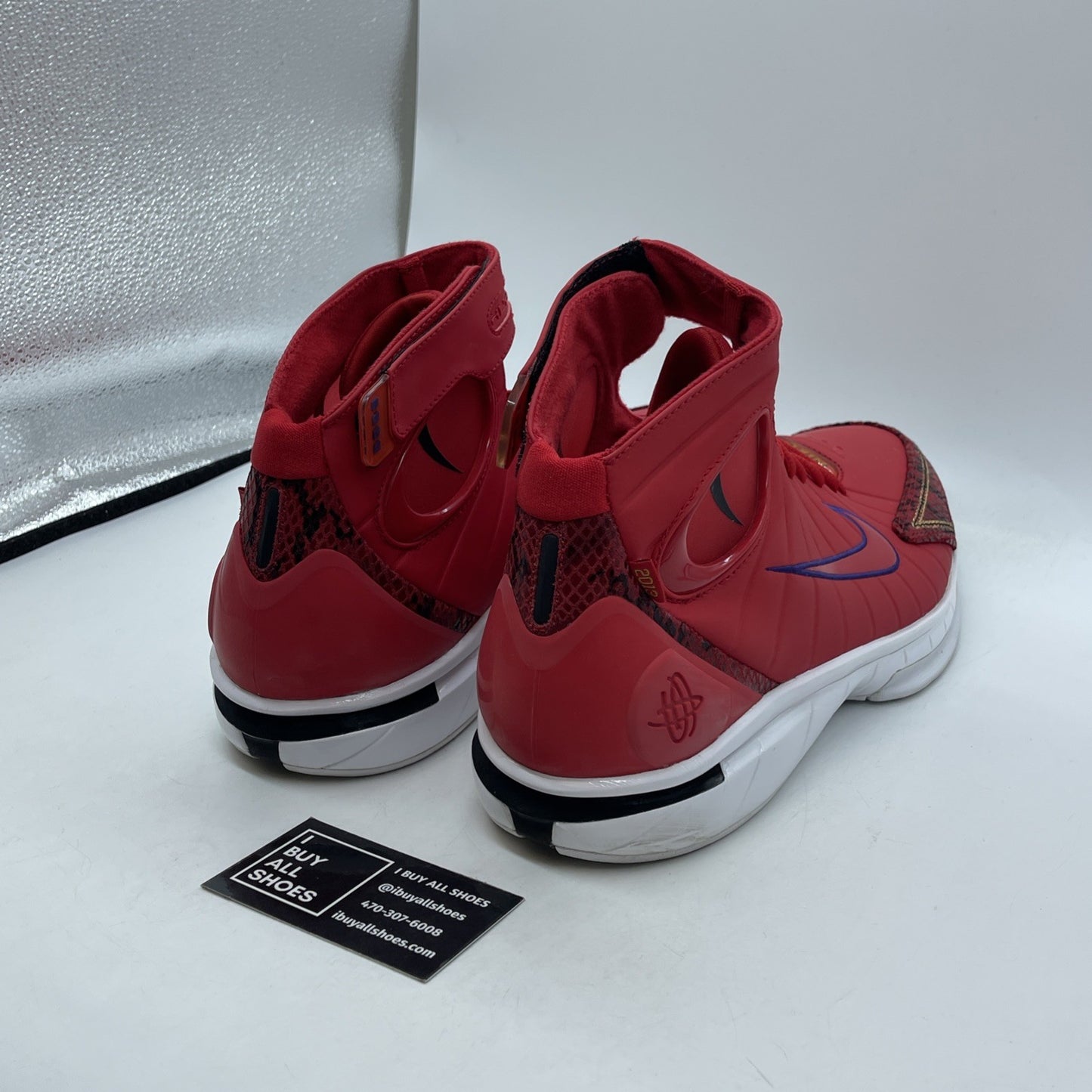 Size 13 - Nike Air Zoom Huarache 2K4 Chinese New Year Red Suede (511425-600)