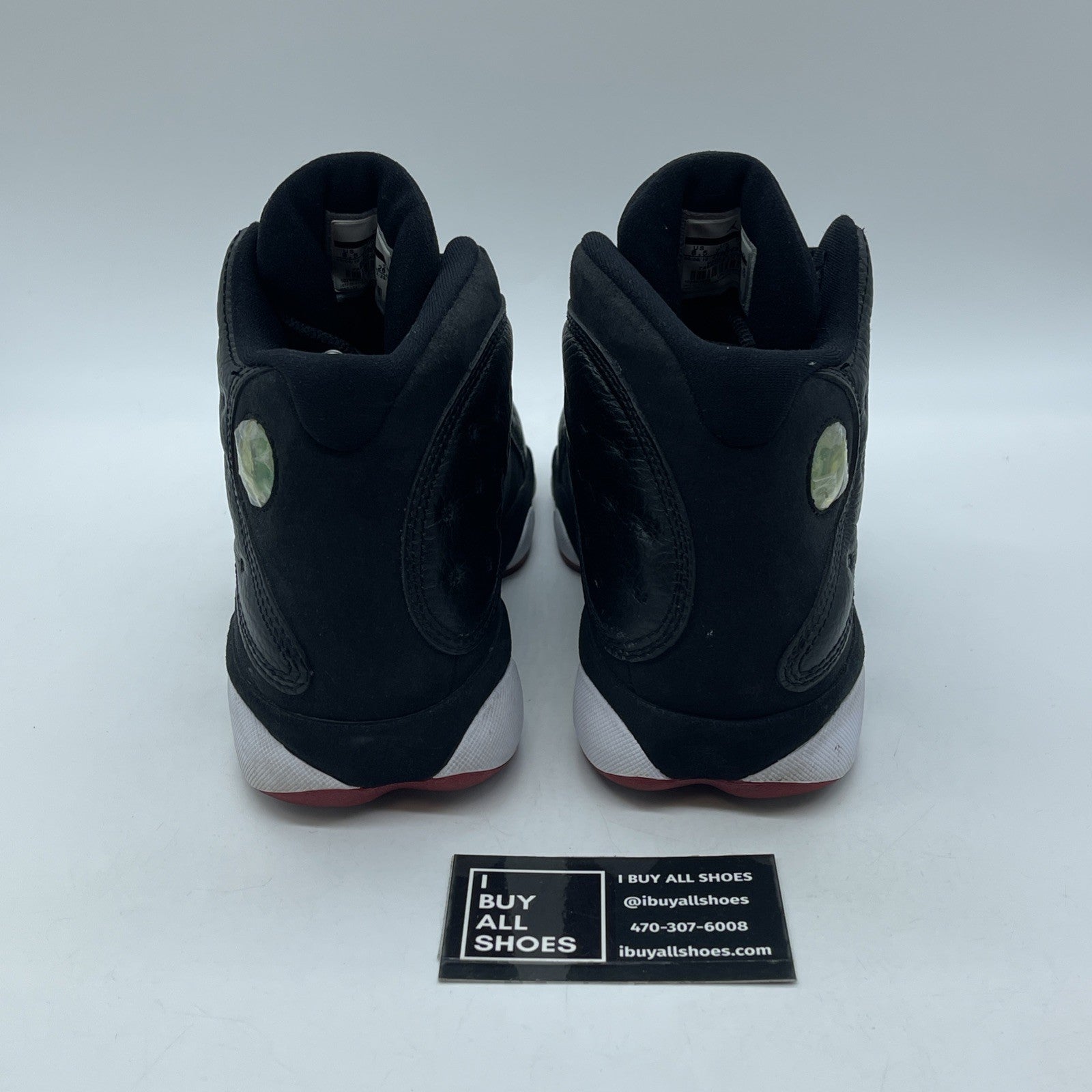 Size 8.5 - Air Jordan 13 Retro 2011 Playoff Black Suede Leather (414571-001)