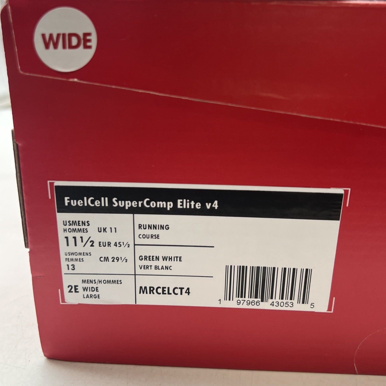 Size 11.5 - New Balance FuelCell SuperComp Elite v4 Cyber Jade (MRCELCT4)