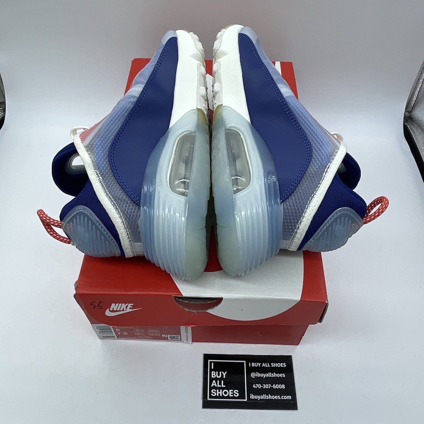 Size 6 - Nike Air Max 2090 USA Blue White Leather (CT2010-100)