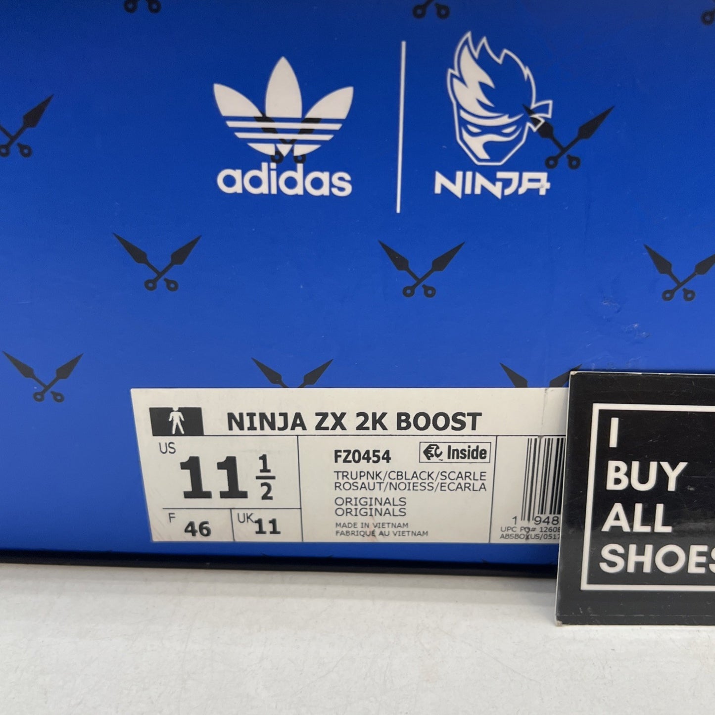 Size 11.5 - Adidas Ninja x ZX 2K Boost Time In - True Pink Scarlet (FZ0454)