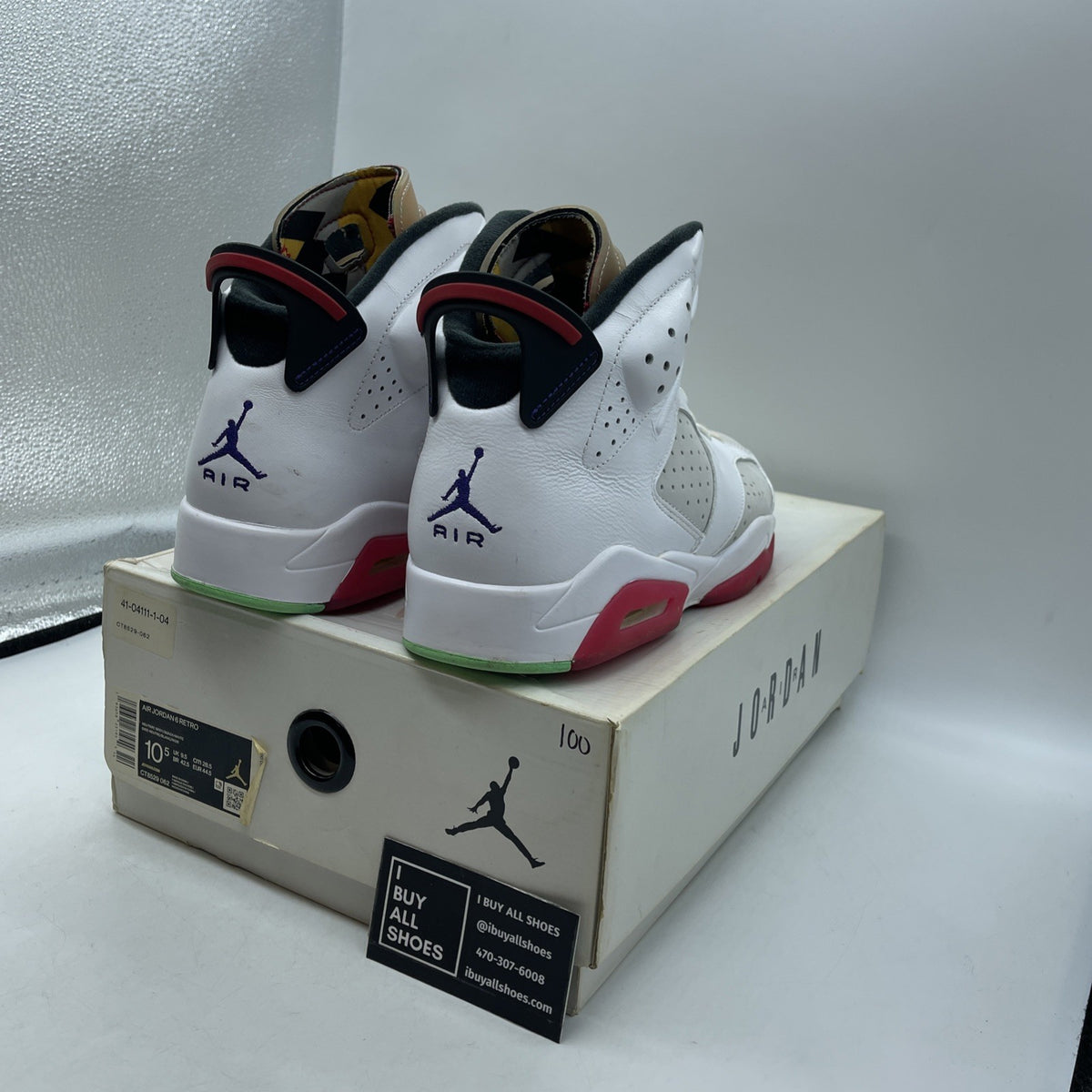Size 10.5 - Air Jordan 6 Retro Hare White 2020 (CT8529-062)
