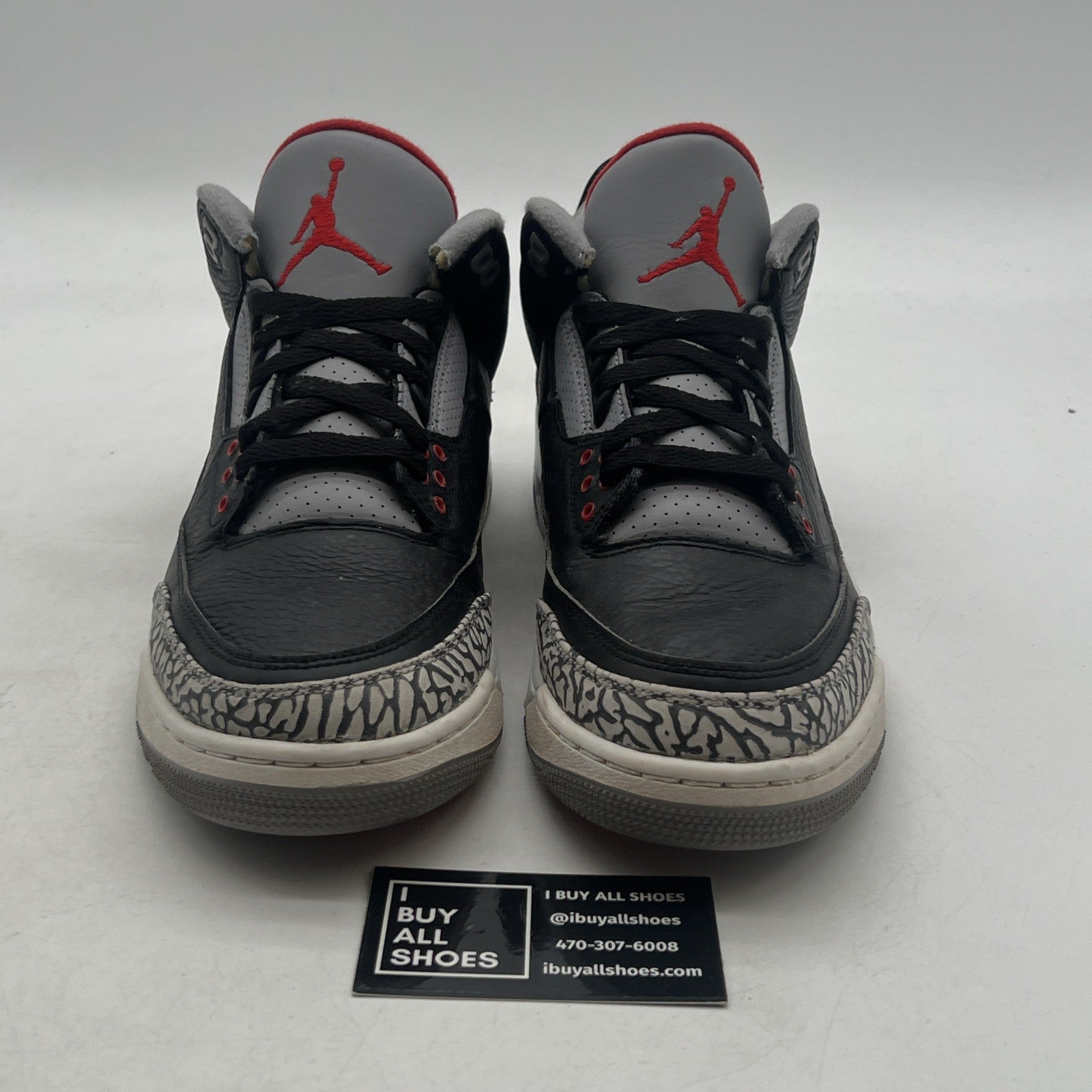 Size 10 - Air Jordan 3 Retro OG Mid Black Cement (854262-001)