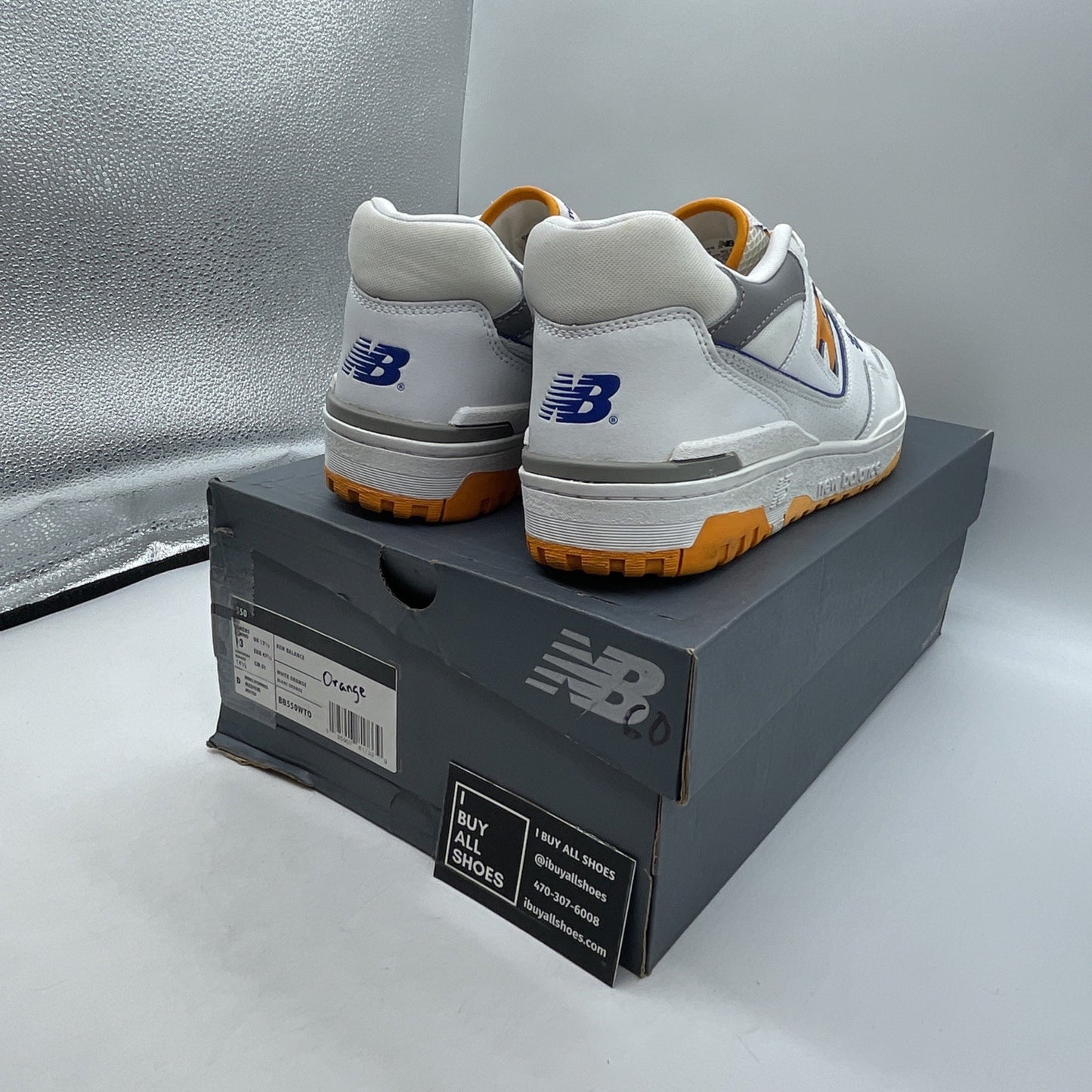 Size 13 - New Balance 550 Lakers Pack Vibrant Orange (BB550WTO)
