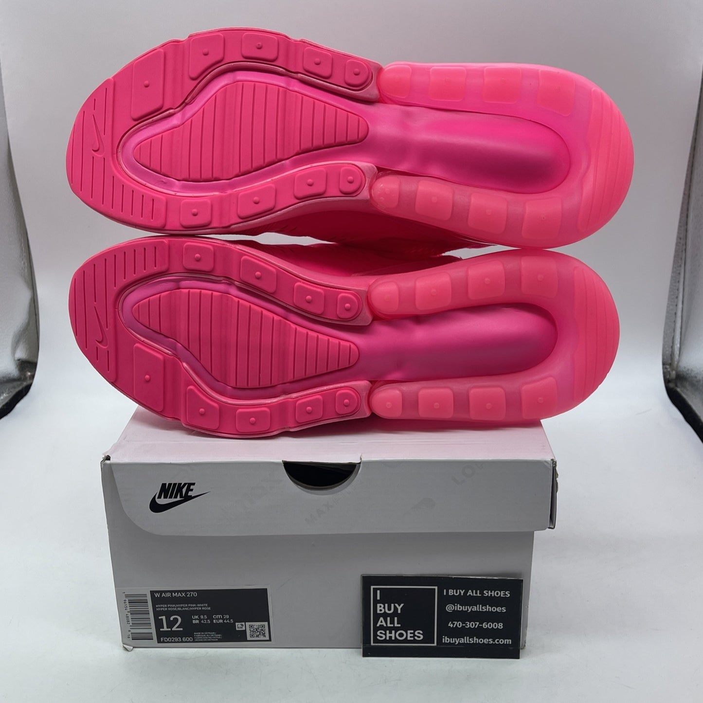 Size 12W - Nike Air Max 270 Triple Pink (FD0293-600)