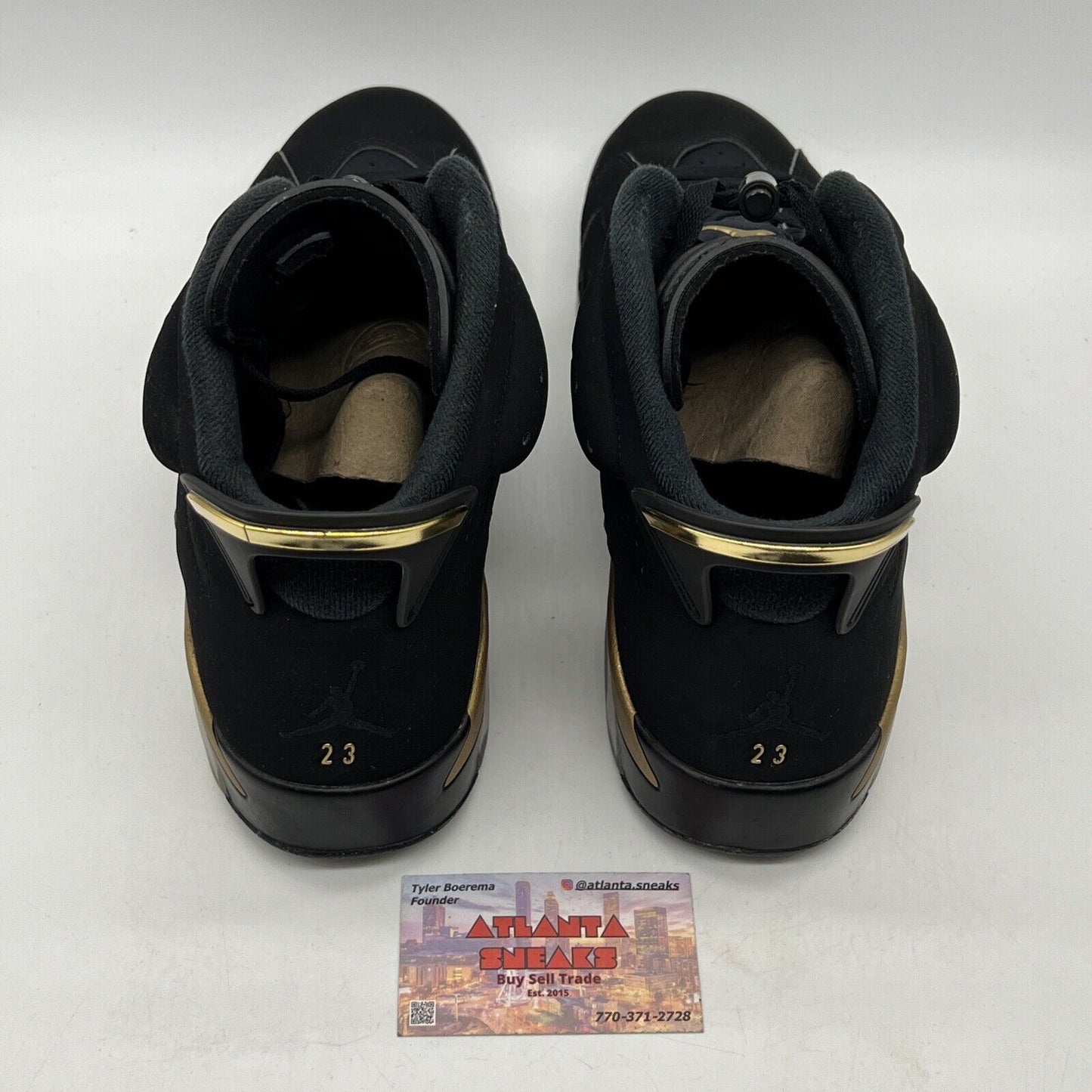 Size 13 - Jordan 6 Retro Defining Moments 2020 Black Gold Suede (CT4954-007)