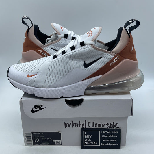 Size 12W - Nike Air Max 270 White Burnt Sunrise (DQ4693-100)