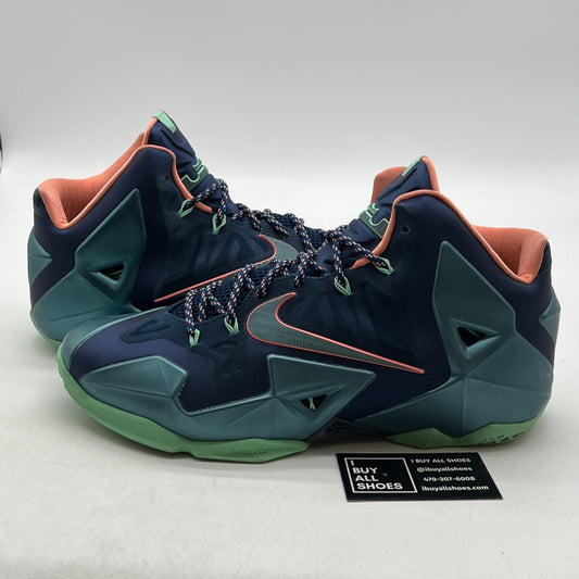 Size 13 - Nike LeBron 11 Miami vs Akron (616175-400)