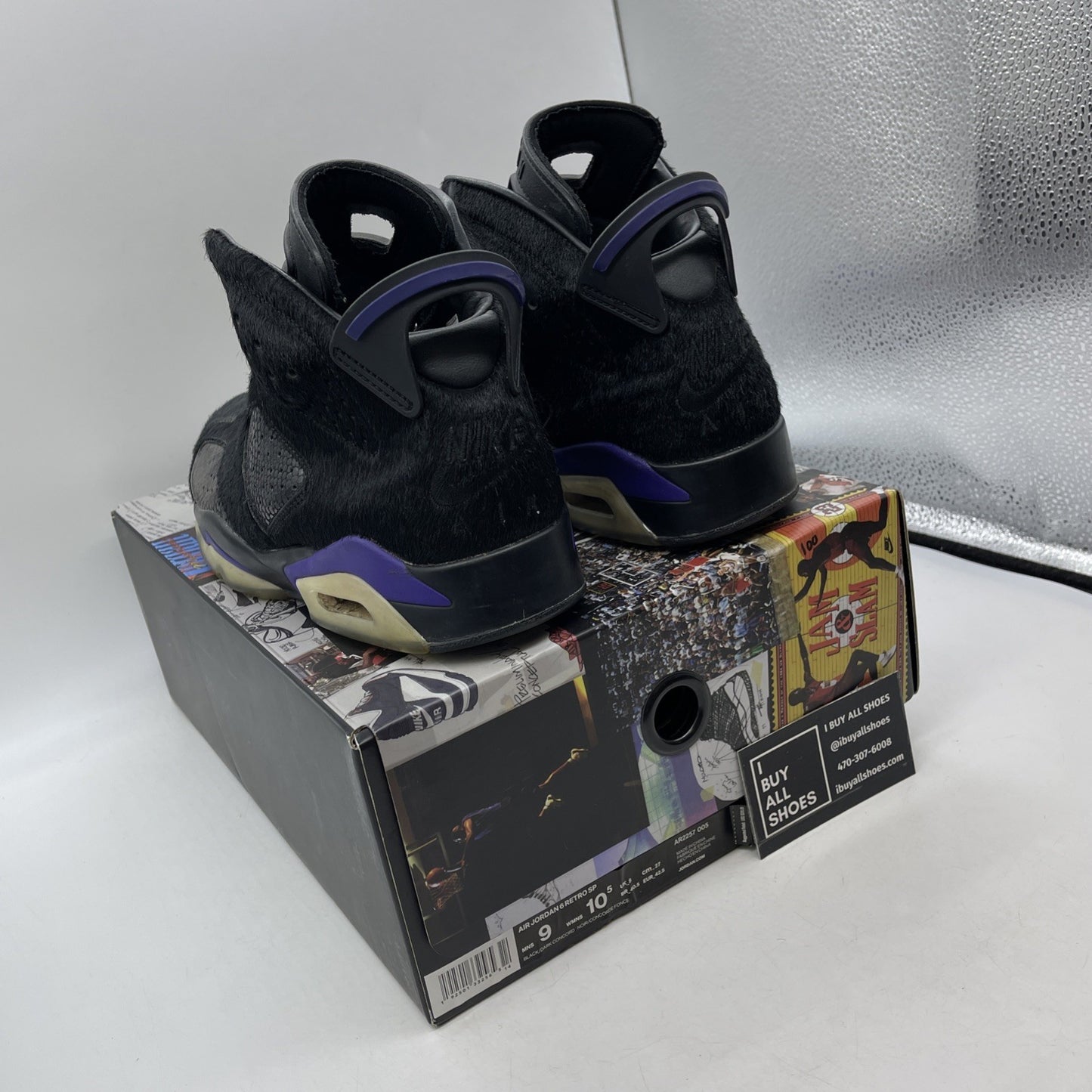 Size 9 - Social Status x Air Jordan 6 Retro Pony Hair (AR2257-005)