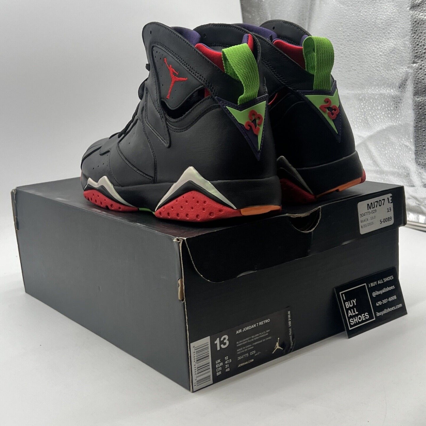 Size 13 - Air Jordan 7 Retro Marvin the Martian (304775-029)