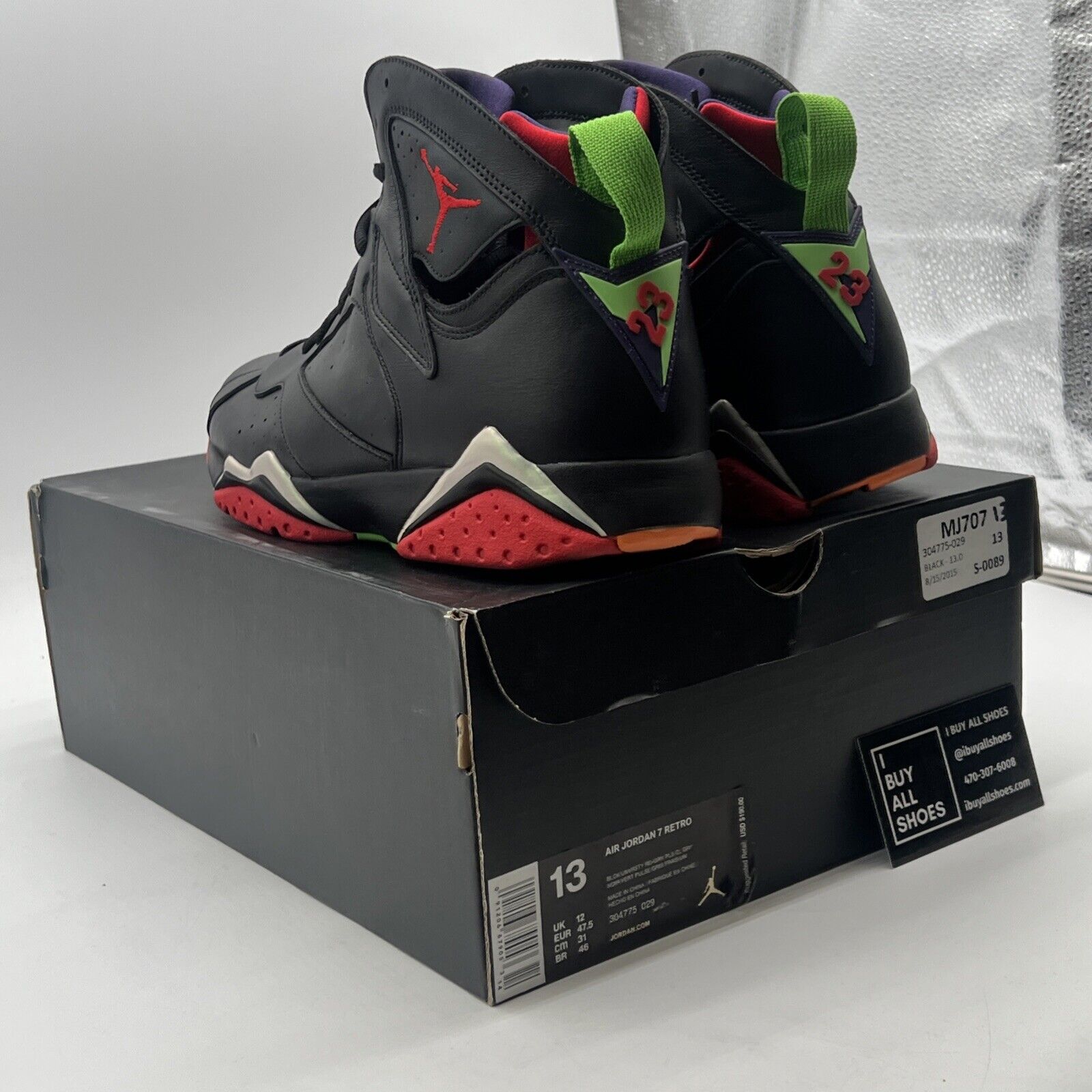 Size 13 - Air Jordan 7 Retro Marvin the Martian (304775-029)