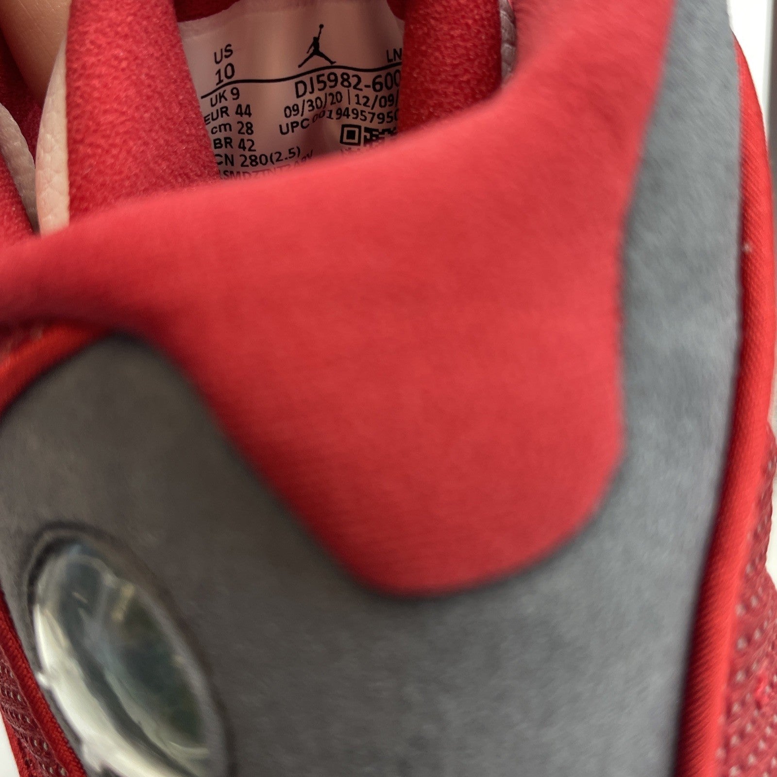 Size 10 - Jordan 13 Red White Grey Suede (DJ5982600)