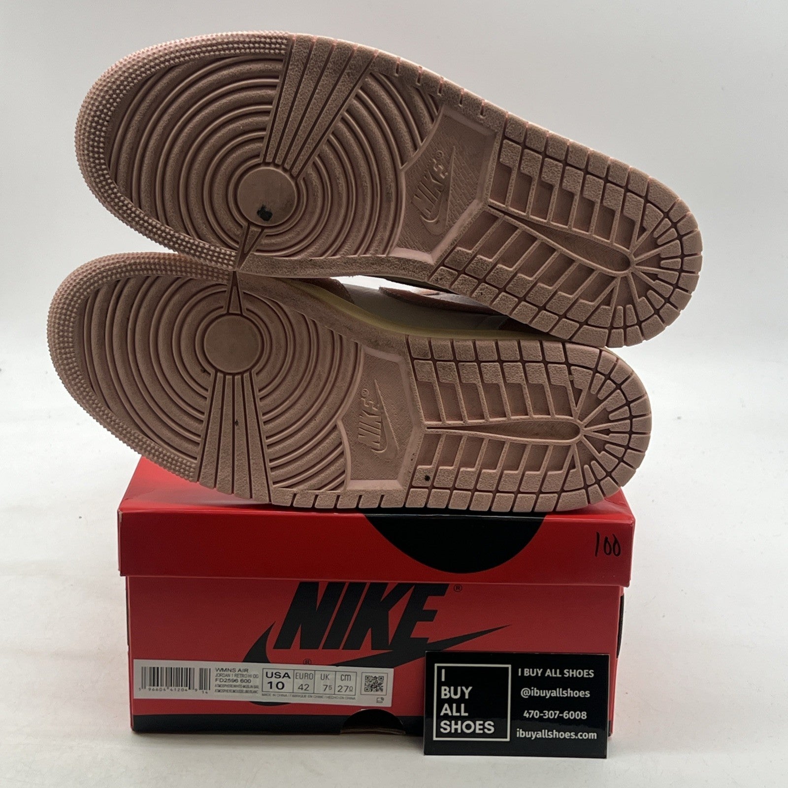 Size 10 - Air Jordan 1 Retro OG High Washed Pink W (FD2596-600)