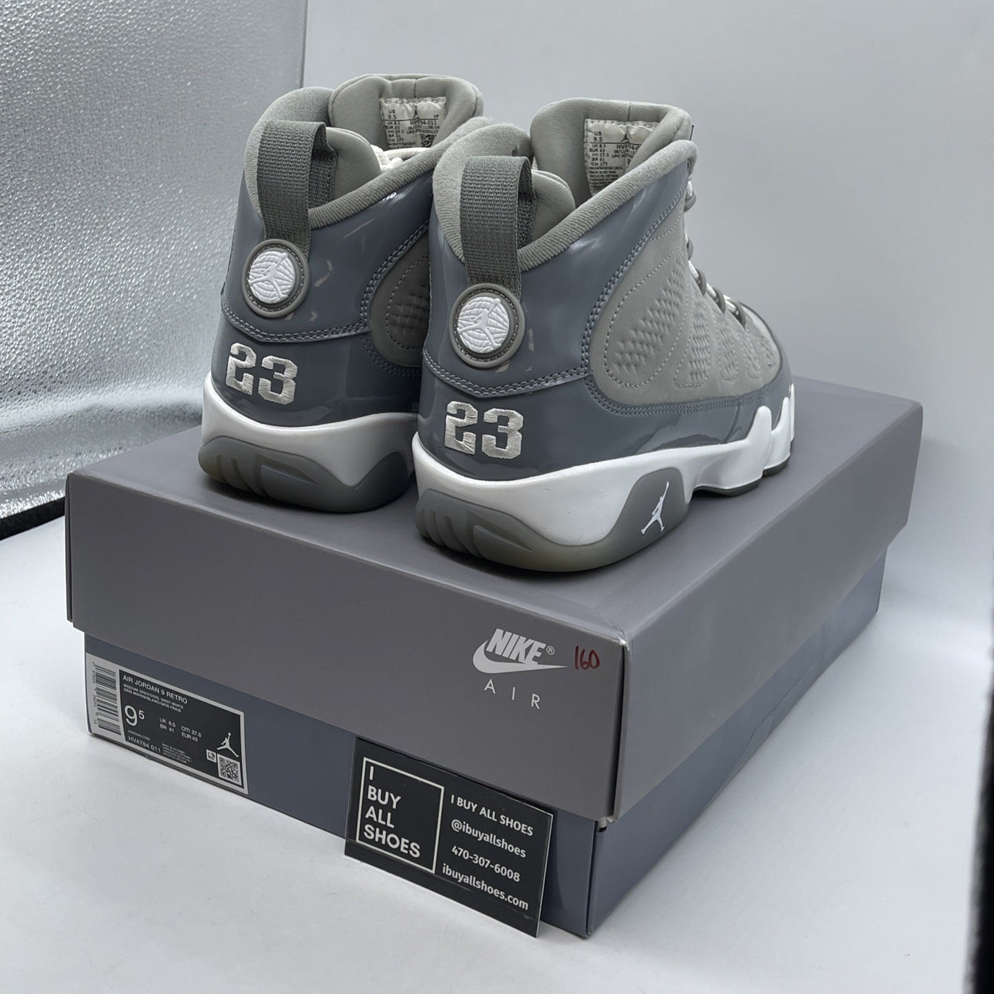 Size 9.5 - Air Jordan 9 Retro 2025 Cool Grey Suede Leather (HV4794-011)