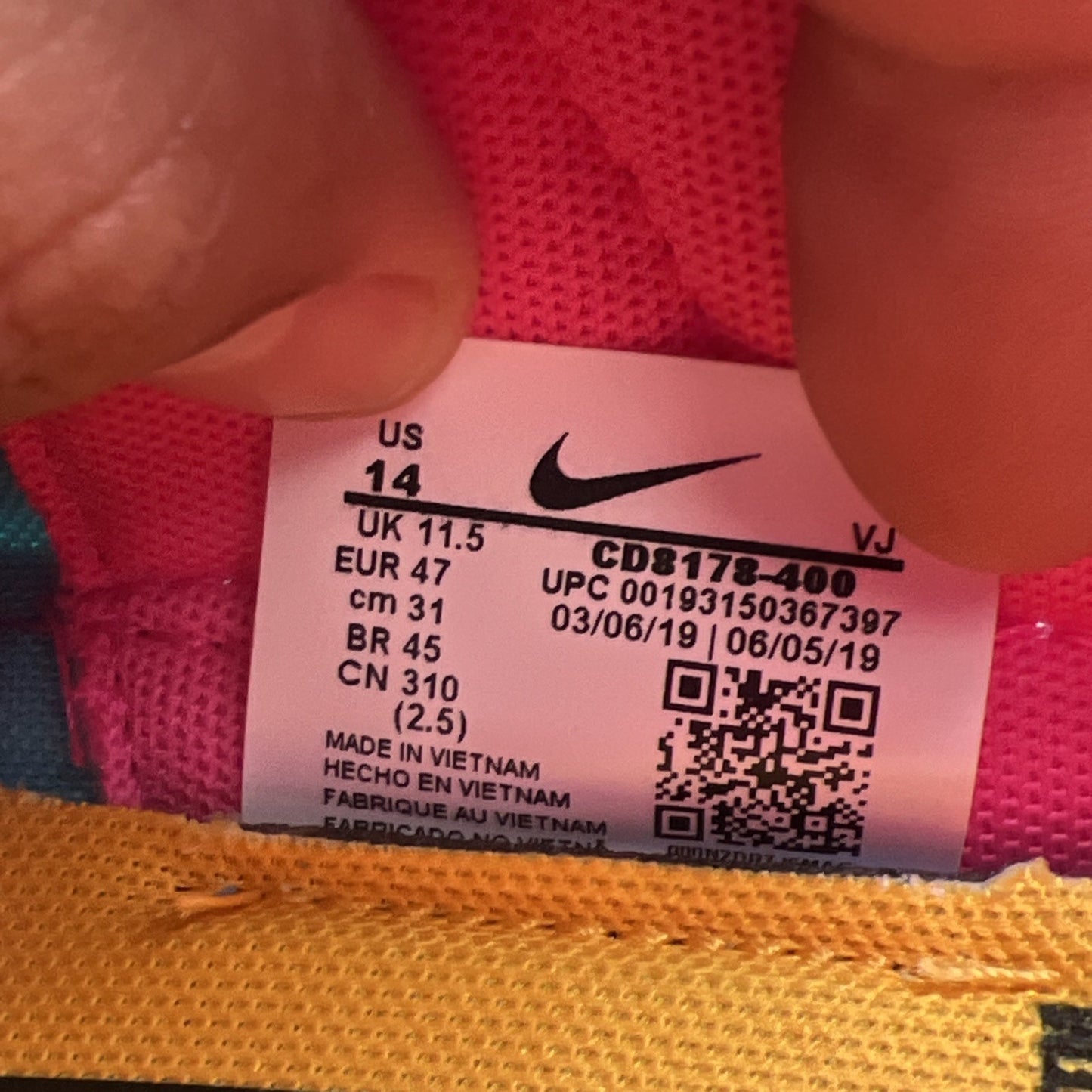 Size 14 - Nike Off-White x Vapor Street Polarized Blue W (CD8178-400)
