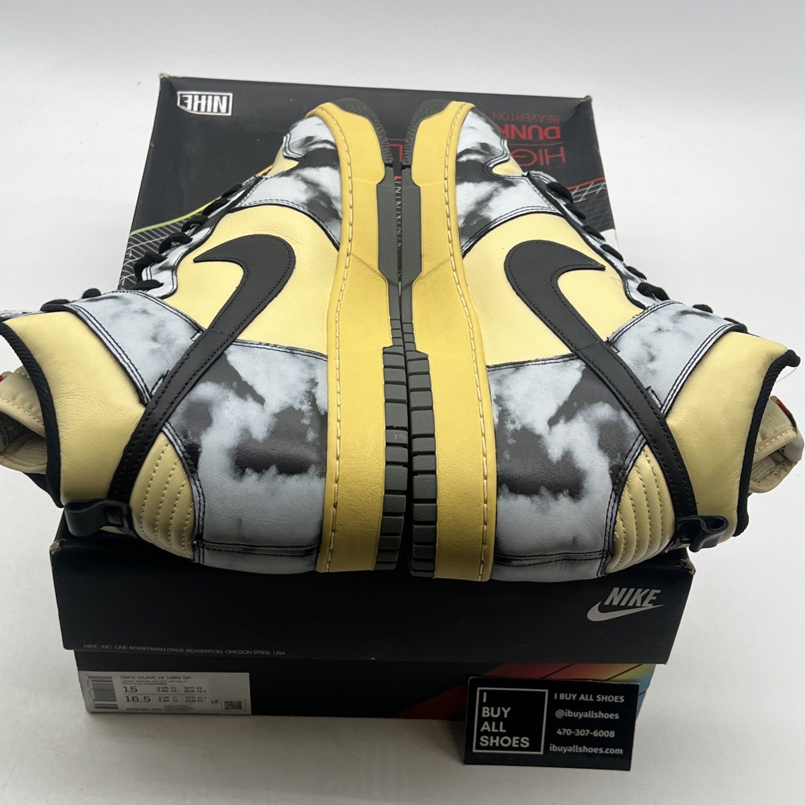 Size 15 - Nike Dunk 1985 High Black Acid Wash (DD9404-700)