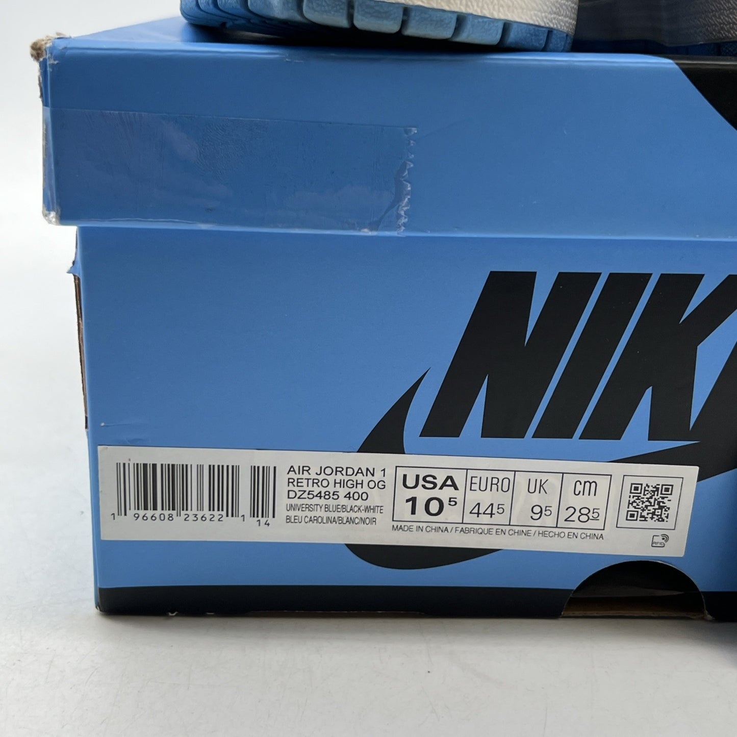 Size 10.5 - Air Jordan 1 Retro OG High UNC Toe (DZ5485-400)