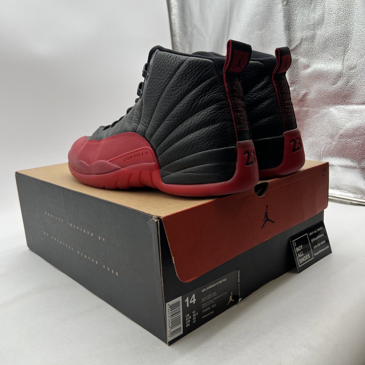 Size 14 - Air Jordan 12 Retro Mid Flu Game (130690-002)