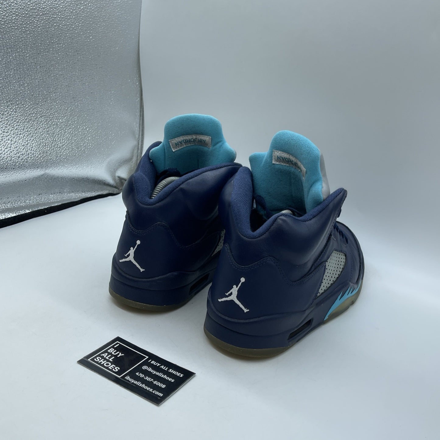 Size 9.5 - Air Jordan 5 Retro Pre-Grape Blue Leather (136027-405)