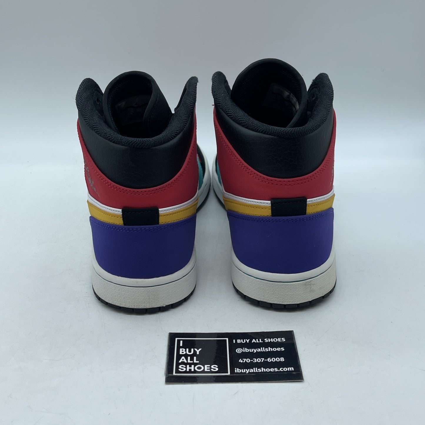 Size 11 - Air Jordan 1 Mid Multi-Color Suede Leather (554724-125)