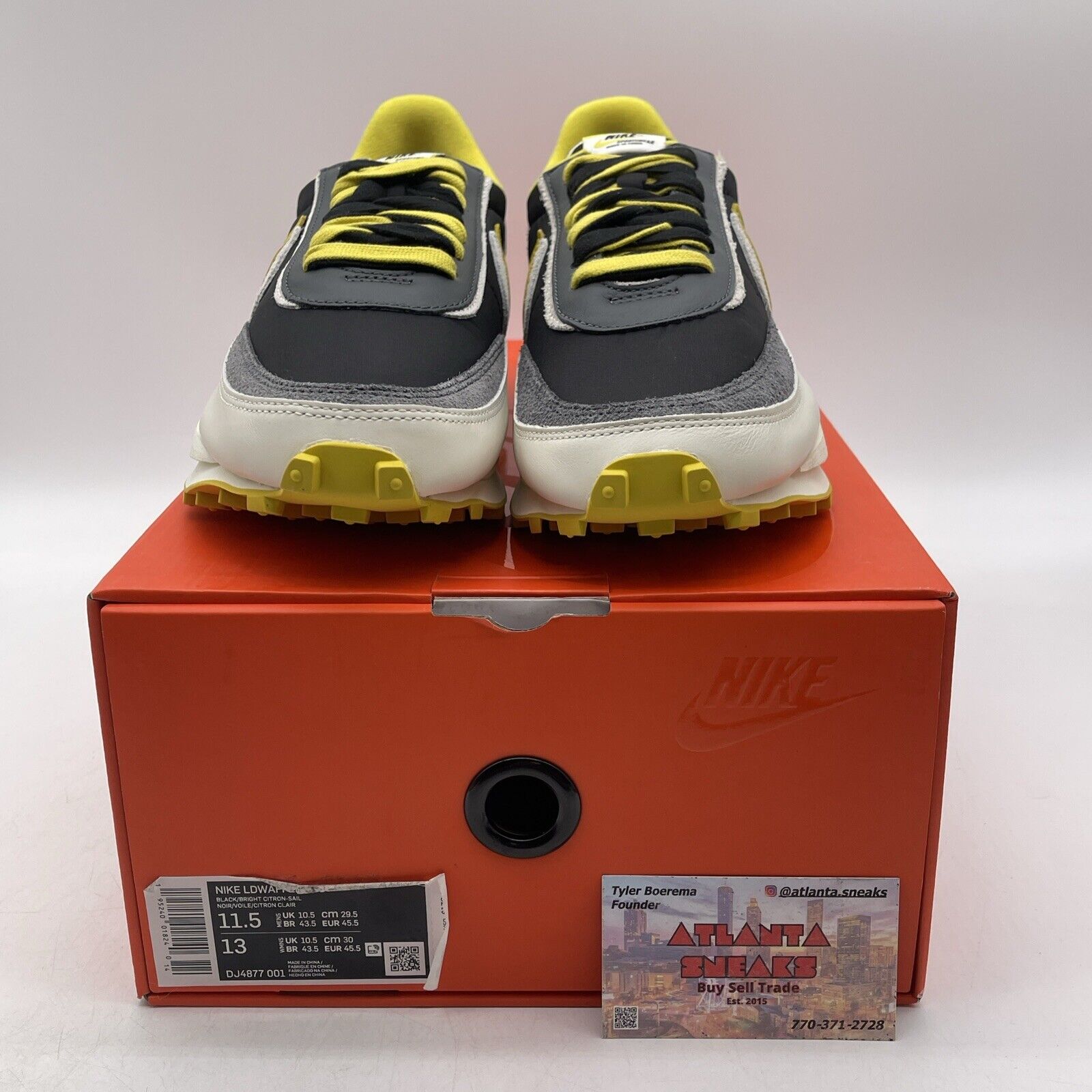 Size 11.5 - Nike sacai x Undercover x LDWaffle Bright Citron (DJ4877-001)