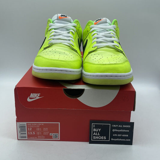 Size 12 - Dunk Low Volt Yellow Green White Orange Leather (FJ4610-702)
