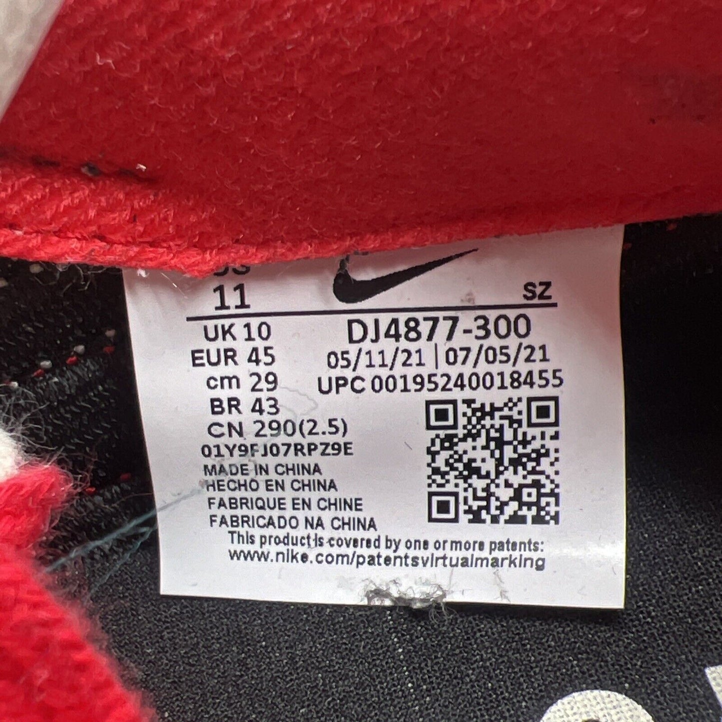 Size 11 - Nike sacai x Undercover x LDWaffle Midnight Spruce University Red