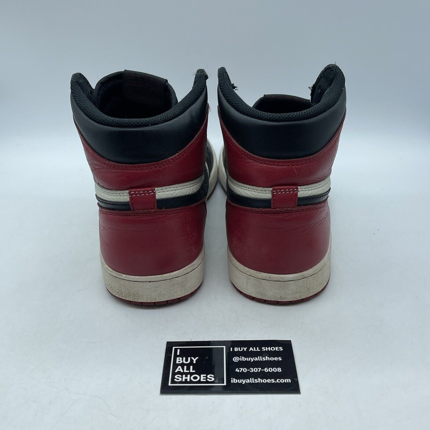 Size 11 - Jordan 1 Retro OG High Bred Toe Red Black White Leather (555088-610)