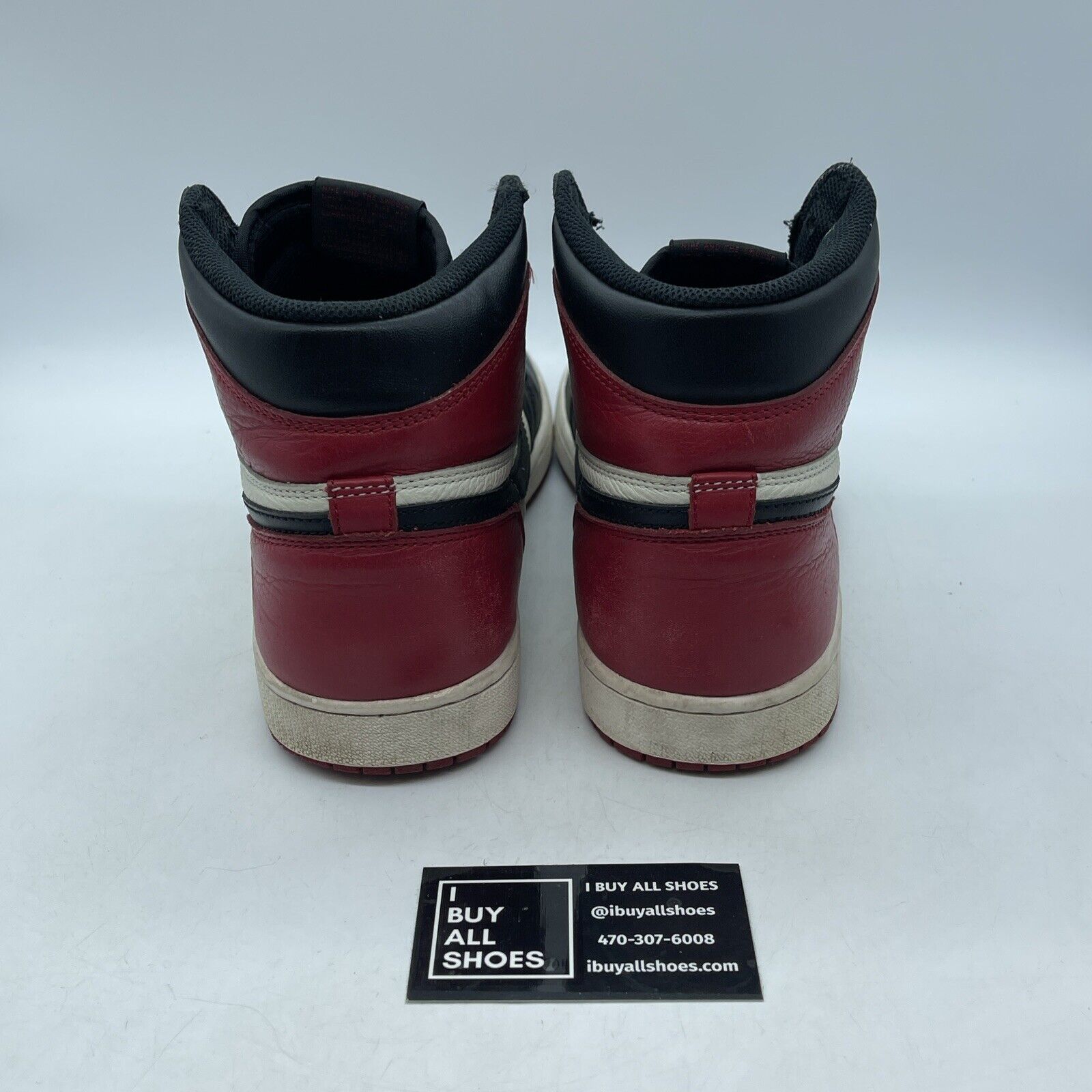 Size 11 - Jordan 1 Retro OG High Bred Toe Red Black White Leather (555088-610)