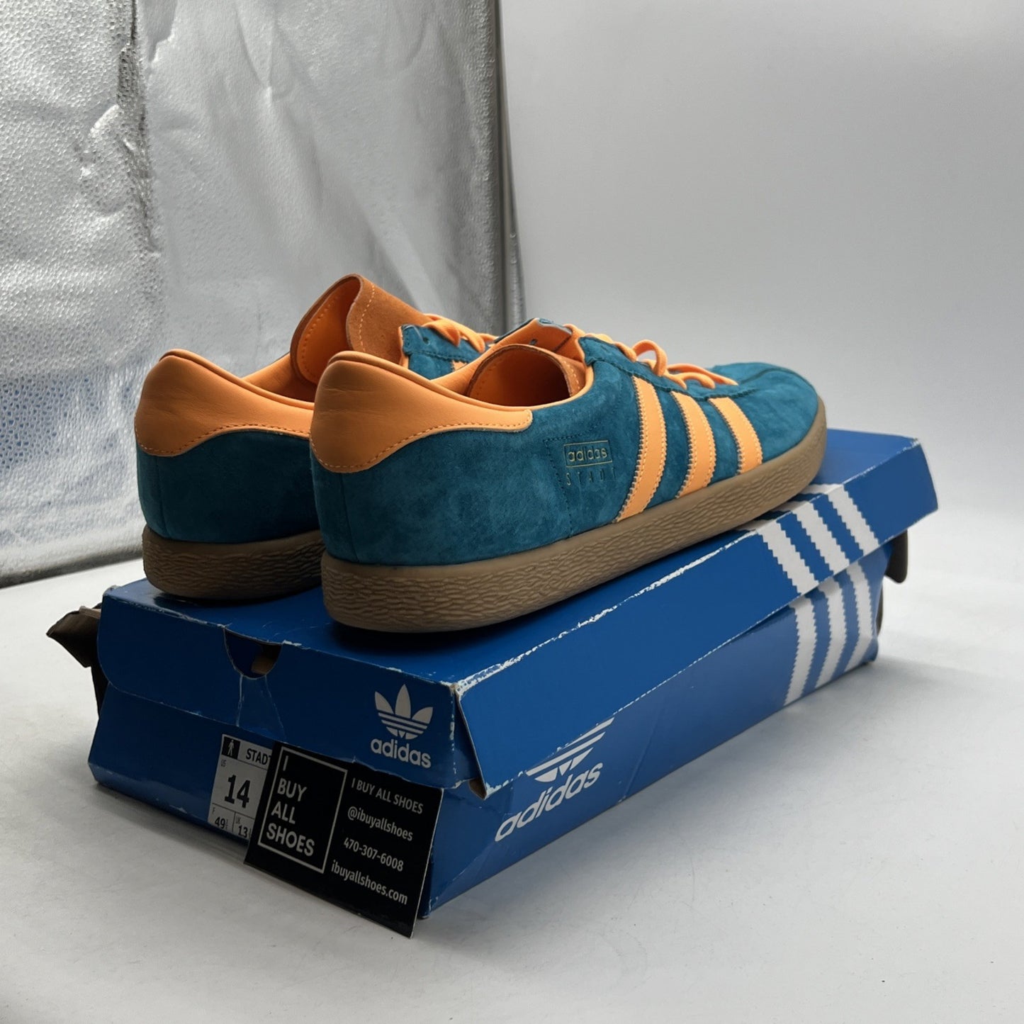 Size 14 - Adidas Stadt Active Teal (EF9168)