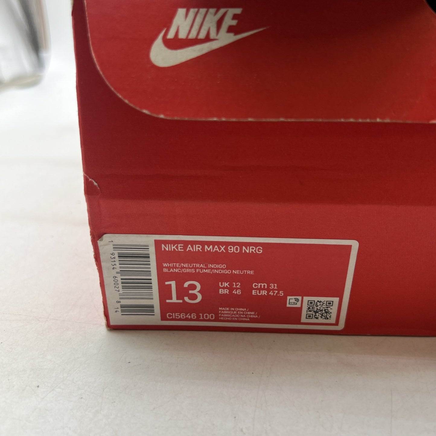 Size 13 - Nike Air Max 90 NRG Lahar Escape - Indigo (CI5646-100)