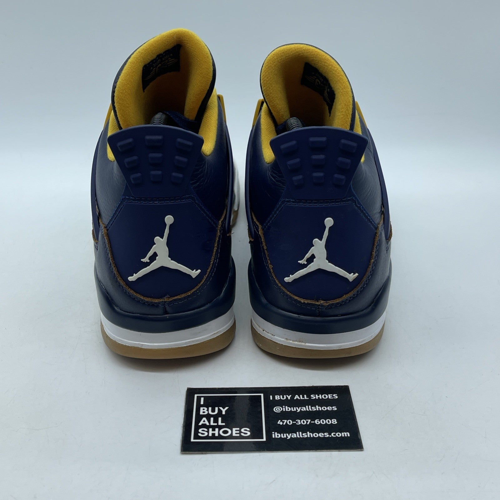 Size 9 - Air Jordan 4 Retro Dunk From Above Blue Yellow Leather (308497-425)
