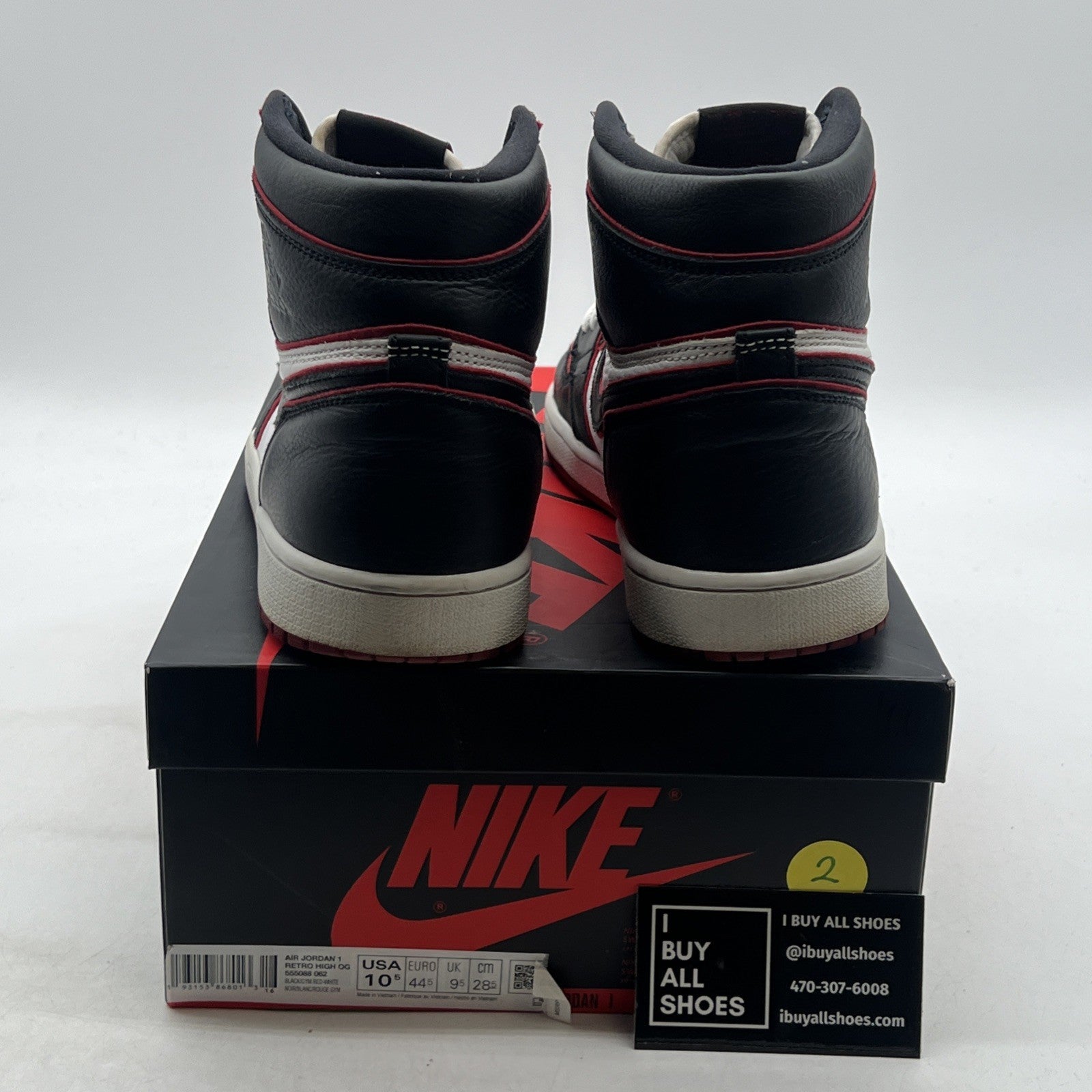 Size 10.5 - Air Jordan 1 Retro High OG Bloodline 2019 (555088-062)