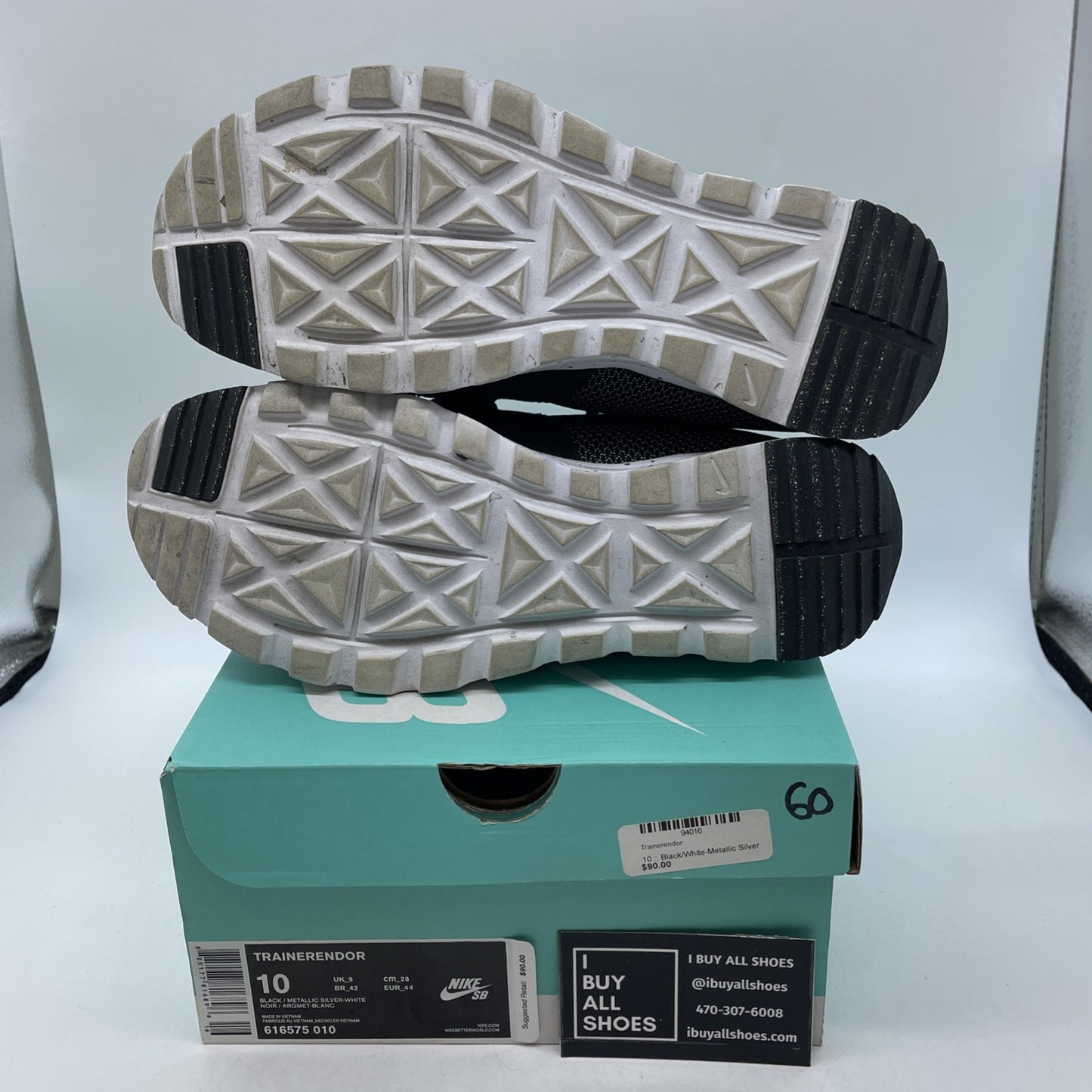 Size 10 - Nike SB Trainernedor Gray (616575-010)