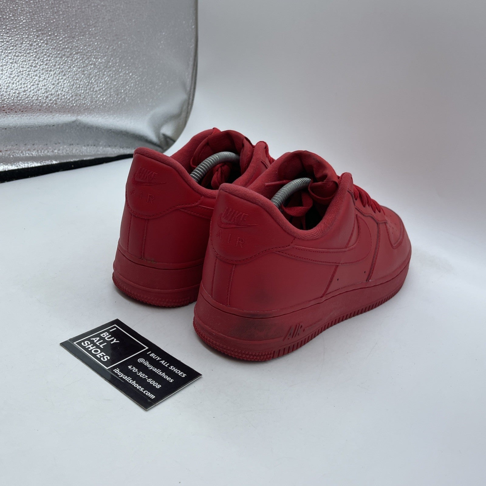 Size 10.5 - Nike Air Force 1 Low Triple Red Leather (CW6999-600)