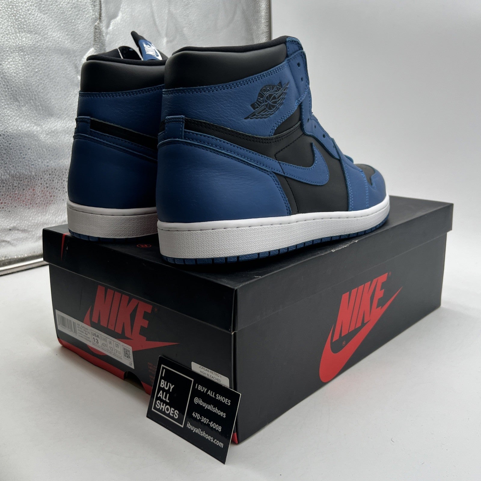 Size 13 - Air Jordan 1 Retro OG High Dark Marina Blue (555088-404)