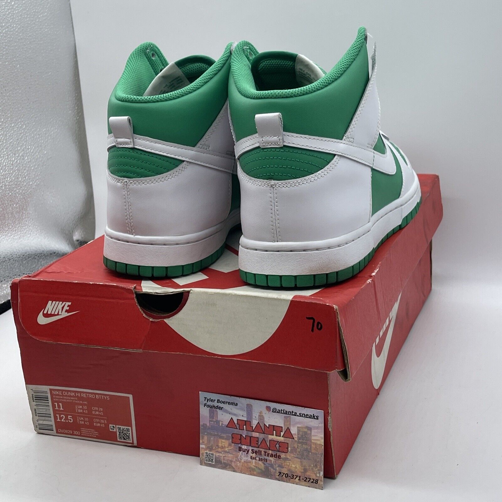 Size 11 - Nike Dunk High White Stadium Green White Leather (DV0829-300)