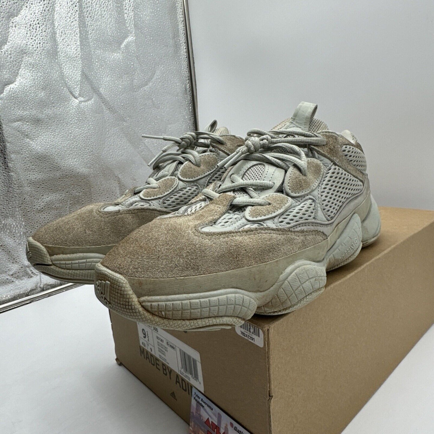 Size 9.5 - adidas Yeezy 500 Salt OG All Suede And Nylon Adi Prene Comfort