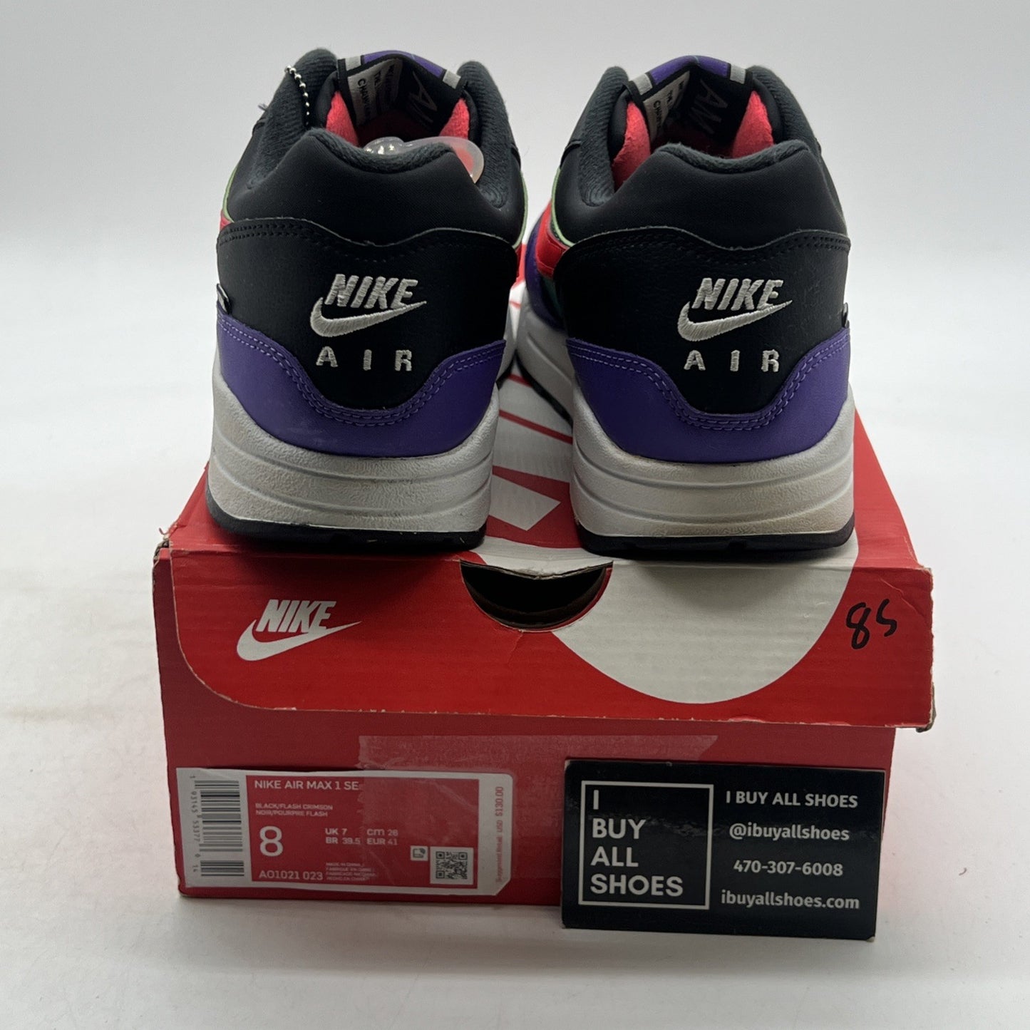 Size 8 - Nike Air Max 1 SE Windbreaker (AO1021-023)