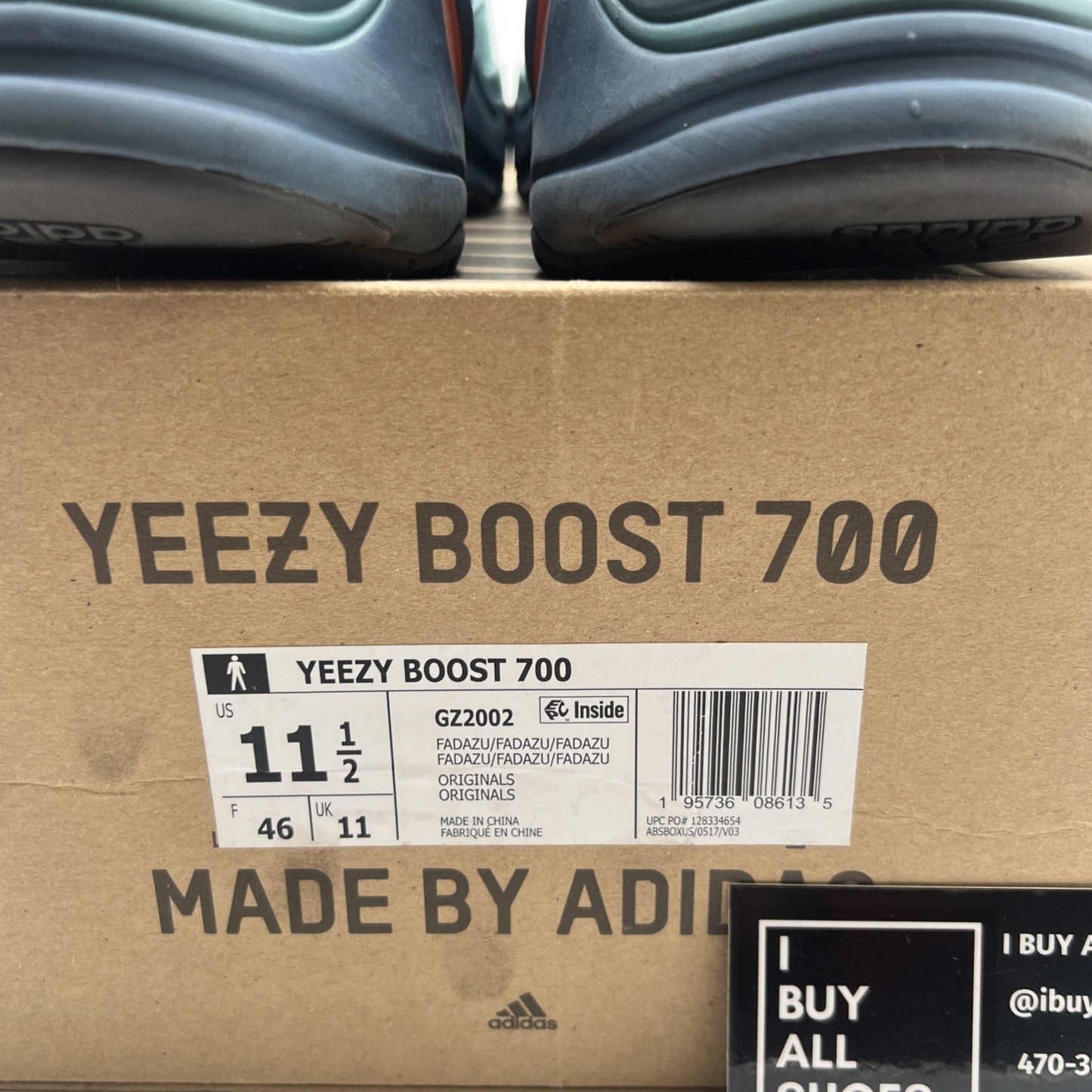 Size 11.5 - adidas Yeezy Boost 700 Faded Azure (GZ2002)