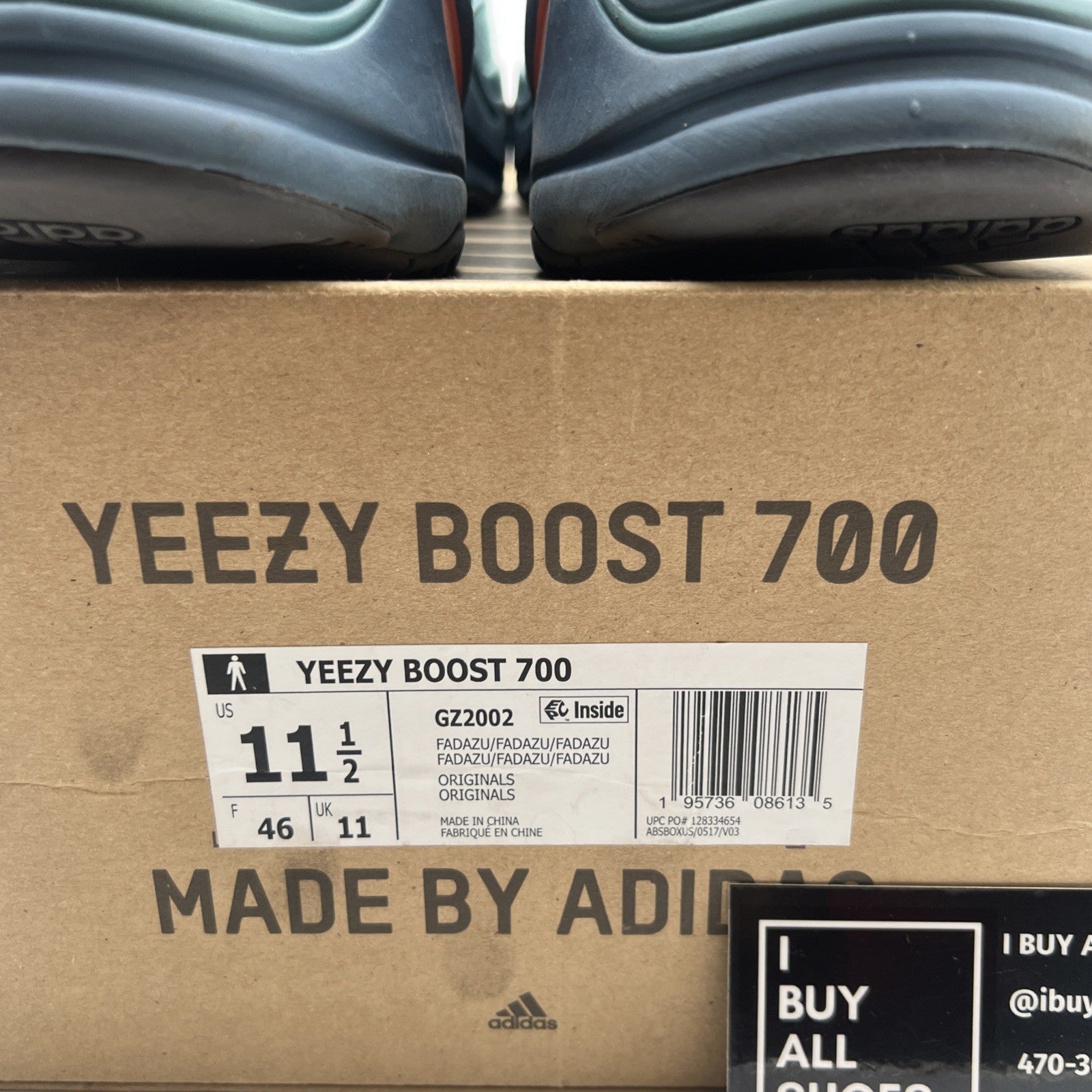 Size 11.5 - adidas Yeezy Boost 700 Faded Azure (GZ2002)